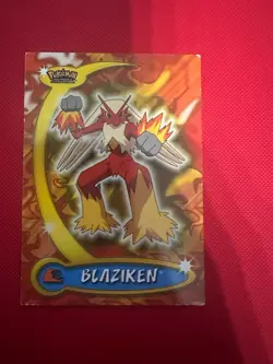 2004 POKEMON TOPPS ADVANCED CHALLENGE BLAZIKEN #9 TRADING CARD - Image 1