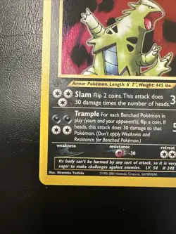 NEAR MINT! 1st Edition Tyranitar (12/75) Holo Neo Discovery Pokemon Card! - Image 4