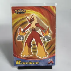 2003 topps Pokemon Advanced Non Holo Foil #19 Blaziken LP Card - Image 1
