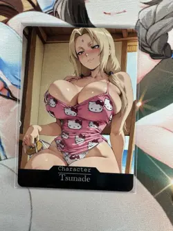 Tsunade Naruto Shippuden Goddess Story Waifu Anime Custom Card - Image 1