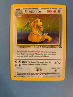 Dragonite 1999 Pokemon Cards WOTC Fossil Holo Rare 4/62 - Image 5