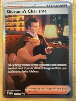 Giovanni’s Charisma 207/165 - SAR - SV 151 - Pokemon TCG - Full Art Trainer Card - Image 1