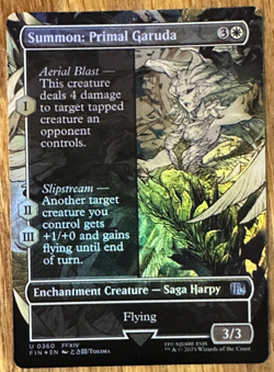 MTG Final Fantasy, Summon: Primal Garuda - Borderless Foil - Image 1