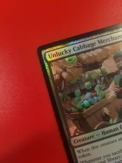 *Foil* Unlucky Cabbage Merchant Promo. LP. Avatar. MtG. See description. - Image 2