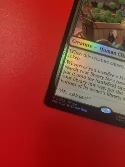 *Foil* Unlucky Cabbage Merchant Promo. LP. Avatar. MtG. See description. - Image 3