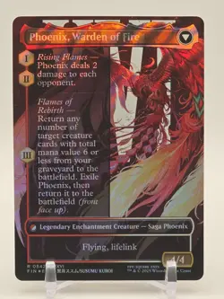 Joshua, Phoenix's Dominant #542 (Borderless)(Surge Foil) NM Final Fantasy - Image 2