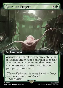 MTG - Guardian Project - Fanart Foil Fallout Extended Art - EDH / Playtest - Image 1