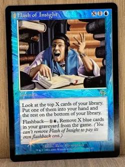MTG Magic The Gathering- Flash of Insight Judgment Foil - Legacy - Image 1
