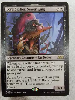 Magic the Gathering: Lord Skitter, Sewer King Wilds of Eldraine Regular - Image 1
