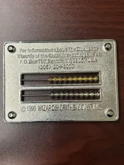 Magic The Gathering “The Duelist” Abacus Life Counter - WHITE VERY RARE 1996 - Image 2