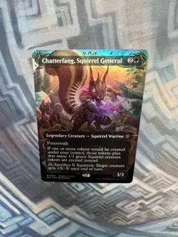 Borderless Raised Foil Chatterfang, Squirrel General NM- Unplayed Bloomburrow - Image 4