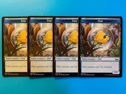 MTG 4x Fish Token # 4 Streets of New Capenna Pauper Magic the Gathering x4 NM - Image 1
