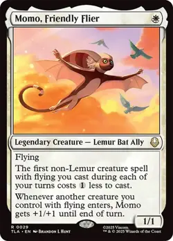 Momo, Friendly Flier [Avatar: The Last Airbender] MTG - Image 1