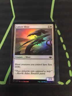 MTG Magic The Gathering Lancer Sliver Foil MH1 White Commander - Image 1