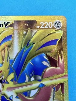 Pokemon TCG Zacian V Sword & Shield Base Set 211/202 Holo Secret Rare - Image 2