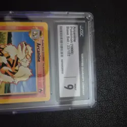 Arcanine 23/102 (1999) Pokemon Base Set CGC 9 Mint - Image 3