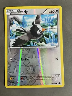 Pokemon TCG Starly - Plasma Freeze - Reverse Holo - 95/116 - Image 1