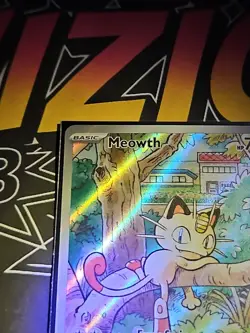 Meowth 106/094 Illustration Rare Holo Mega Evolutions Phantasmal Flames Pokemon - Image 2