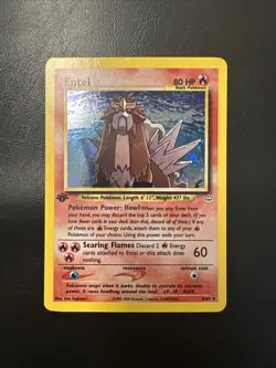 Entei 6/64 Holo Rare 1st Edition Neo Revelation Pokemon TCG - Image 1