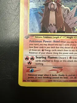 Entei 6/64 Holo Rare 1st Edition Neo Revelation Pokemon TCG - Image 4