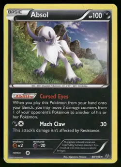 Absol Holo 40/108 XY - Roaring Skies Pokemon - Image 1