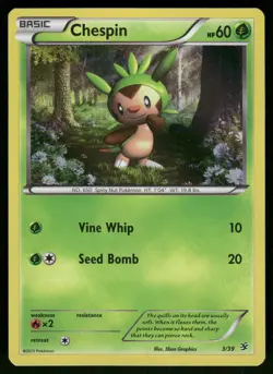 Chespin Holo 3/39 Kalos Starter Set Pokemon - Image 1