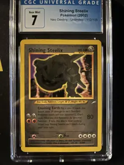 CGC 7.0-Near Mint-Pokemon Shining Steelix-112/105-Neo Destiny - Image 2