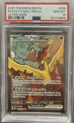 POKEMON SVP EN-SV BLACK STAR PROMO #056 CHARIZARD EX PSA 10 & TR MOLTRES PSA 10 - Image 4