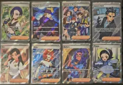 POKEMON TCG LOT OF 8 FULL ART TRAINERS MIXED SETS - Image 1