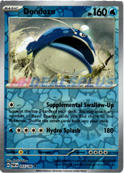NM Pokemon Paradox Rift Dondozo Reverse Holo 055 - Image 1