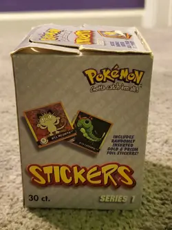 1999 Artbox Pokemon Series 1 Sticker Box - 30 Packs Sealed / Box Opened/damage 601139116206 - Image 2