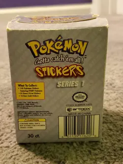 1999 Artbox Pokemon Series 1 Sticker Box - 30 Packs Sealed / Box Opened/damage 601139116206 - Image 3