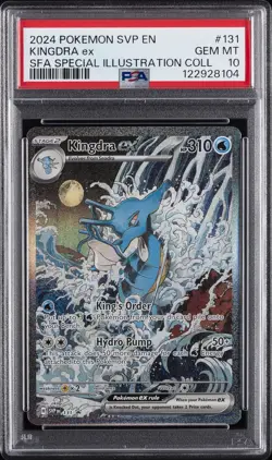 2024 POKEMON SVP EN-SV BLACK STAR PROMO #131 KINGDRA EX PSA 10 - Image 1