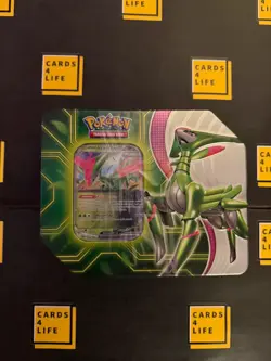 Pokemon Paradox Clash Tin - Iron Leaves Ex w/ 5 Packs BRAND NEW SEALED - Image 1