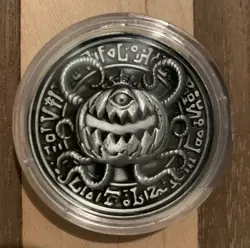 Yu-Gi-Oh Pre-Registration Coin - Pumpking the King of Ghosts - Silver - Image 1
