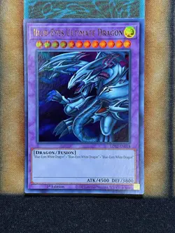 Yugioh Blue-Eyes Ultimate Dragon LDS2-EN018 Ultra Rare 1st Ed NM GOLD - Image 1