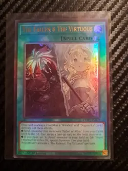 Yu-Gi-Oh! The Fallen & The Virtuous CH01-EN019 * Ultra Rare * 1st Edition NM - Image 1