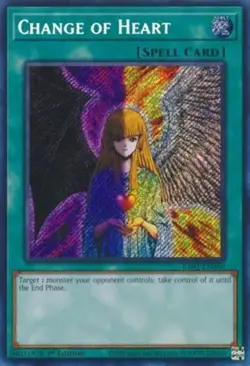 Yugioh! Change of Heart - RA01-EN050 - Secret Rare - 1st Edition Near Mint, Engl - Image 1