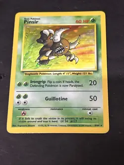 Pinsir 9/64 Vintage Holo Pokemon Card- Jungle Set NM - Image 1
