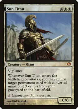 Sun Titan FOIL Heroes vs. Monsters NM White Mythic Rare MAGIC CARD ABUGames - Image 1