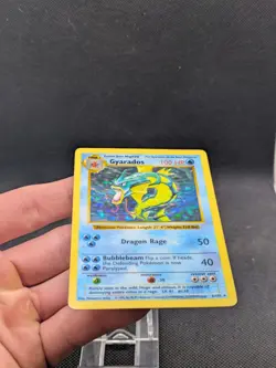 Shadowless Gyarados 6/102 Holo Base Set Pokemon Card WOTC Played - Image 3