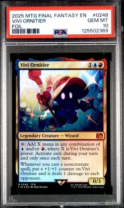 2025 MTG Final Fantasy VIVI ORNITIER * Foil #0248 * PSA 10 - Image 1