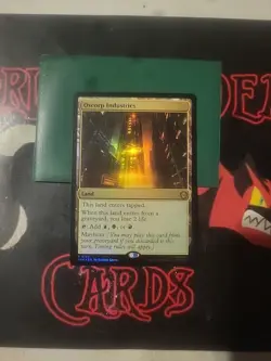 Magic The Gathering Marvel's Spider-Man "Oscorp Industries" FOIL RARE LAND NM - Image 1