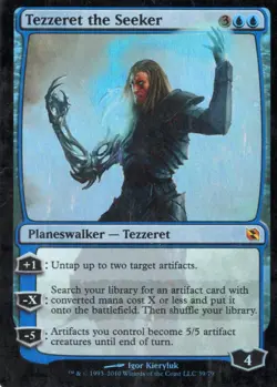 Tezzeret the Seeker MTG Duel Decks FOIL MP 39 - Image 1