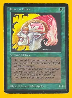 MTG LLANOWAR ELVES Beta (OldManMTG 002-480) - Image 1