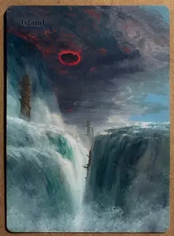 Hand-painted MTG alter | Island | textless NOX altered art - Image 1