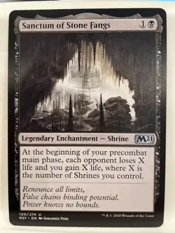 Sanctum Of Stone Fangs NM MTG Core Set 2021 Shrine Legendary Enchantment? - Image 1