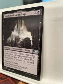 Sanctum Of Stone Fangs NM MTG Core Set 2021 Shrine Legendary Enchantment? - Image 2