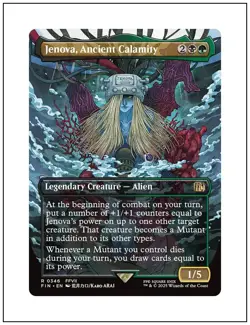 1x Jenova, Ancient Calamity, Borderless Art, Final Fantasy, MTG NM - Image 1