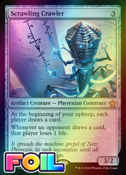 x1 Scrawling Crawler FDN Foundations MTG 132 FOIL RARE M/NM 1x - Image 1